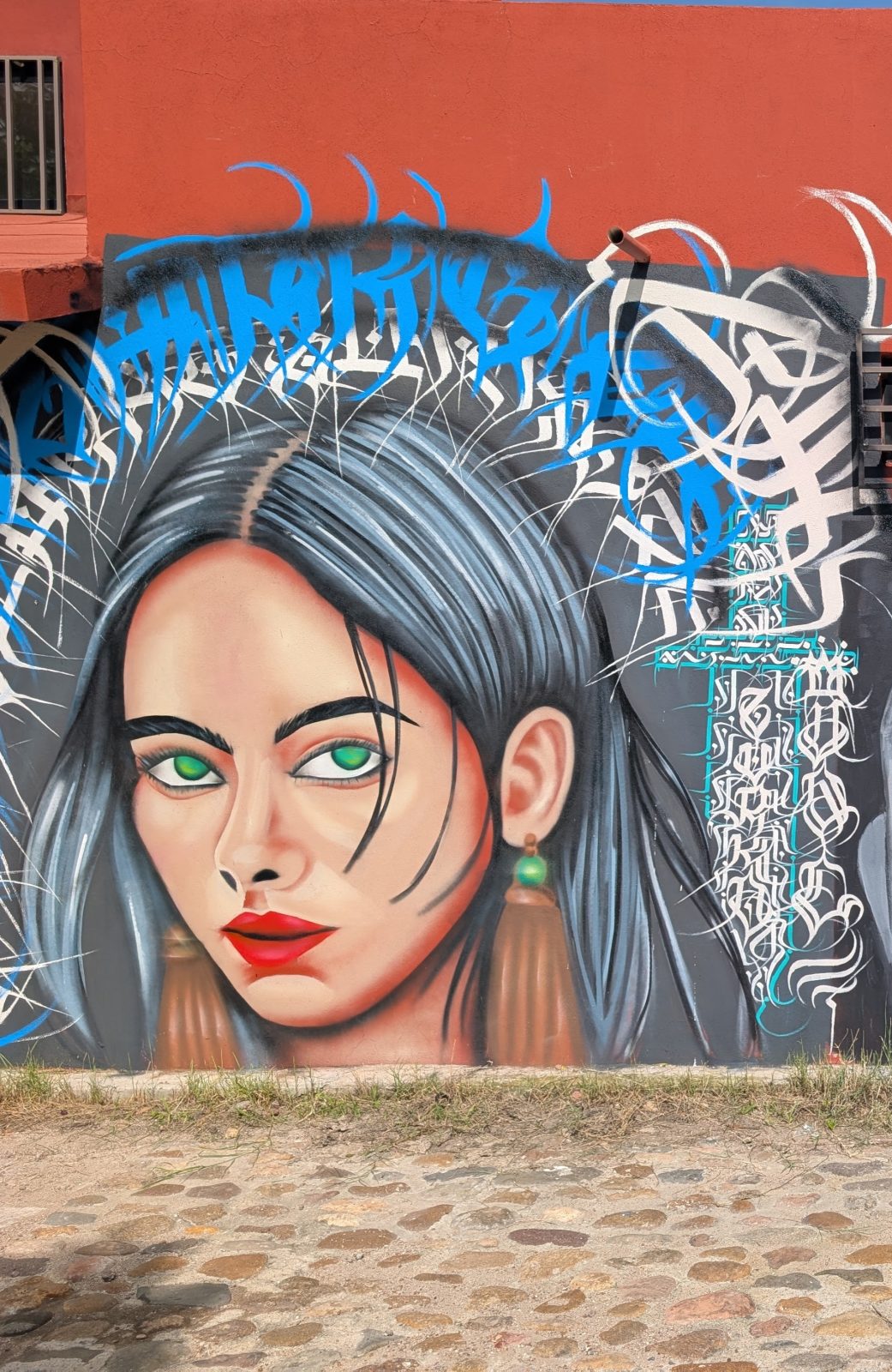 Green-eyed woman