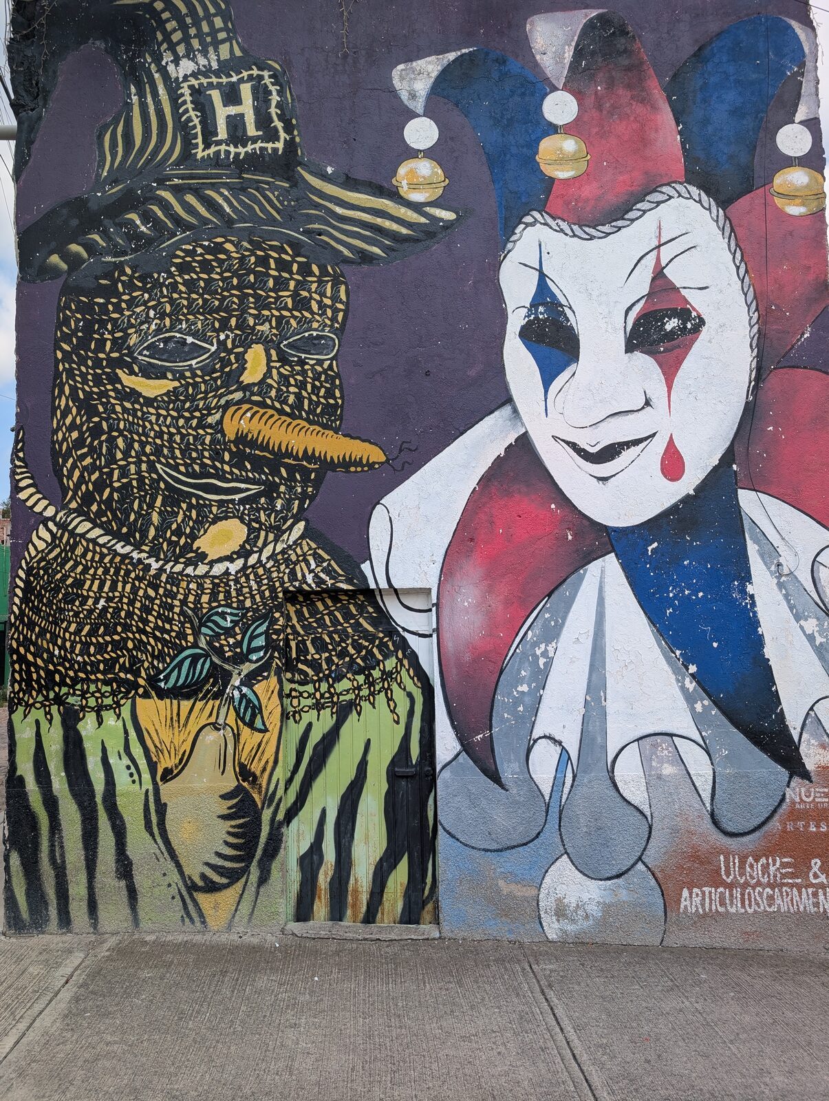 Scarecrow and jester
