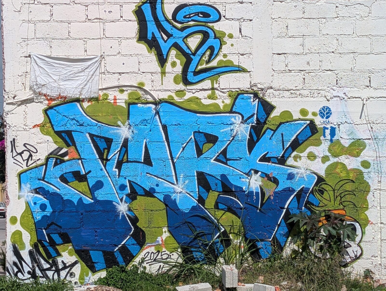 Blue wildstyle piece
