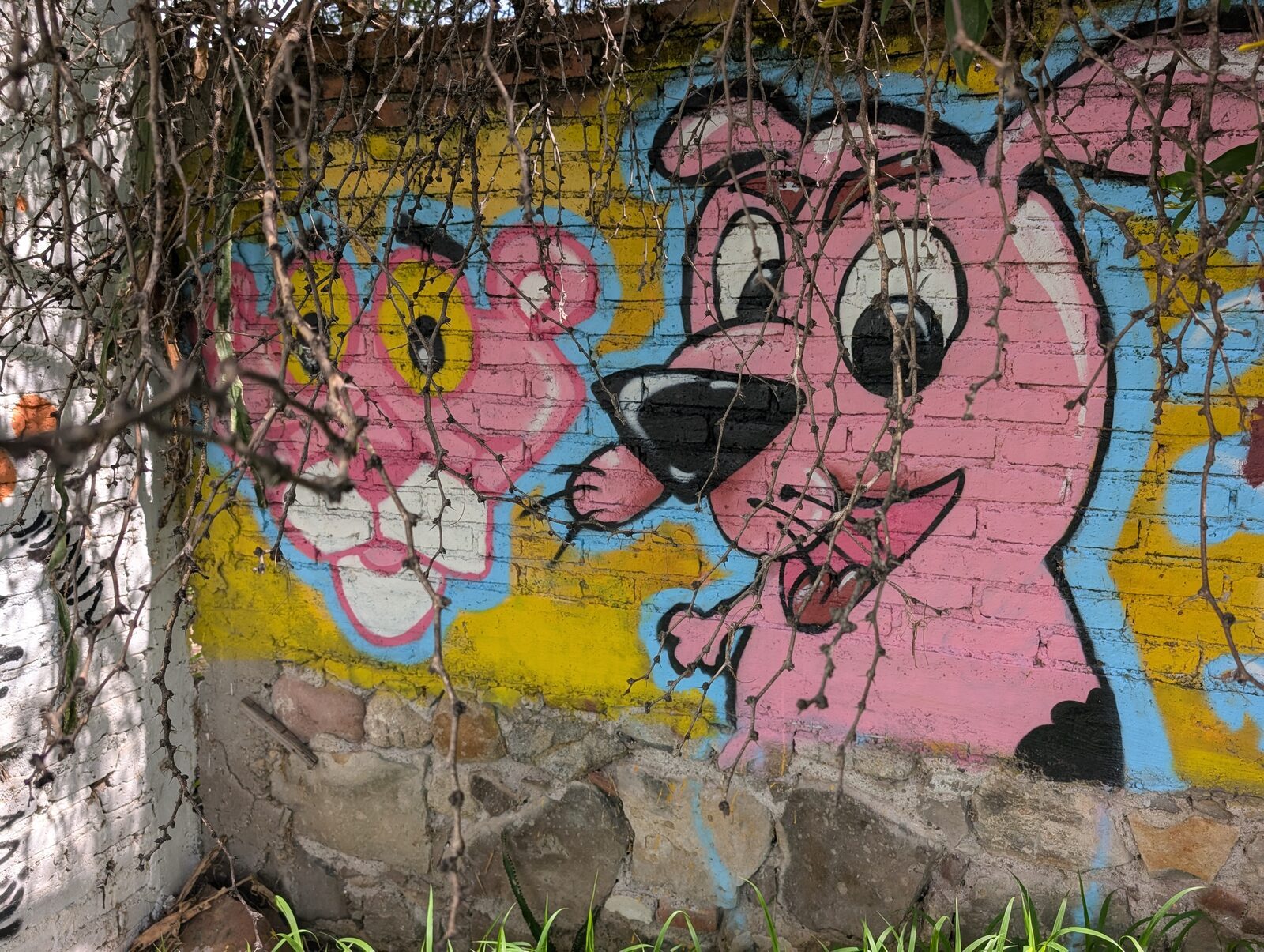 Pink cartoon characters