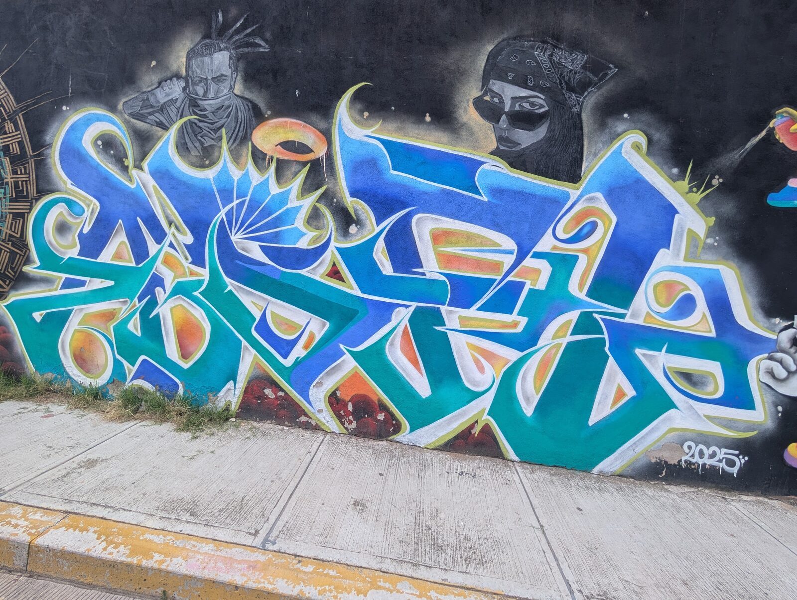 Teal wildstyle piece