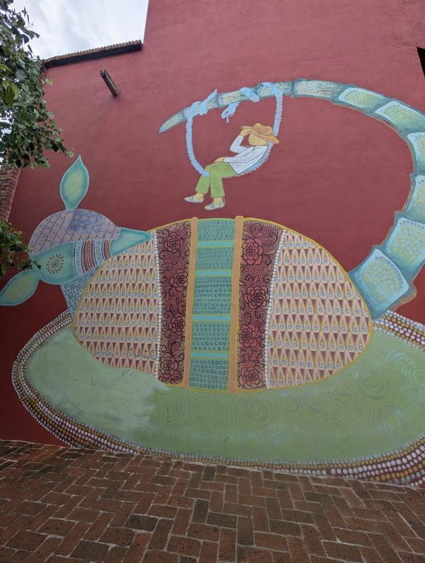 Armadillo and napping swinger