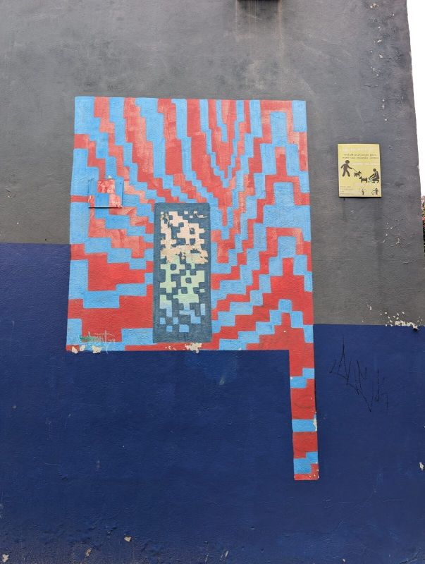 Red-blue pixel burst