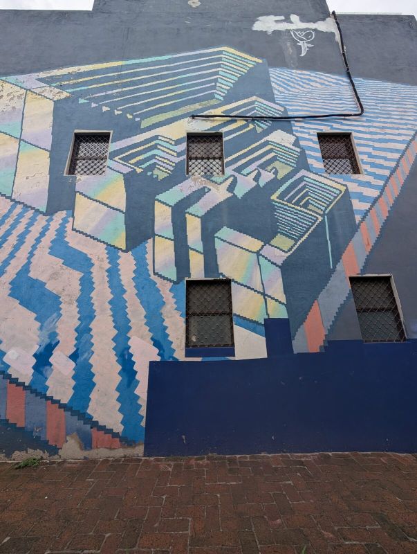 Isometric stepped illusion