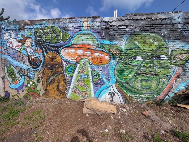 Alien invasion scene