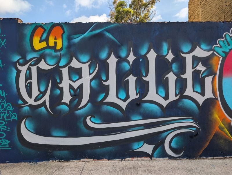 LA CALLE in blackletter