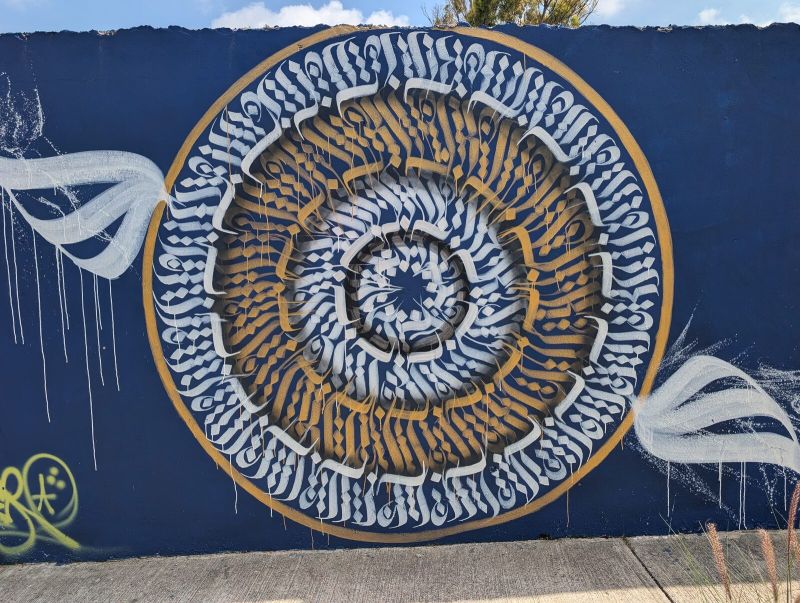 Calligraffiti mandala