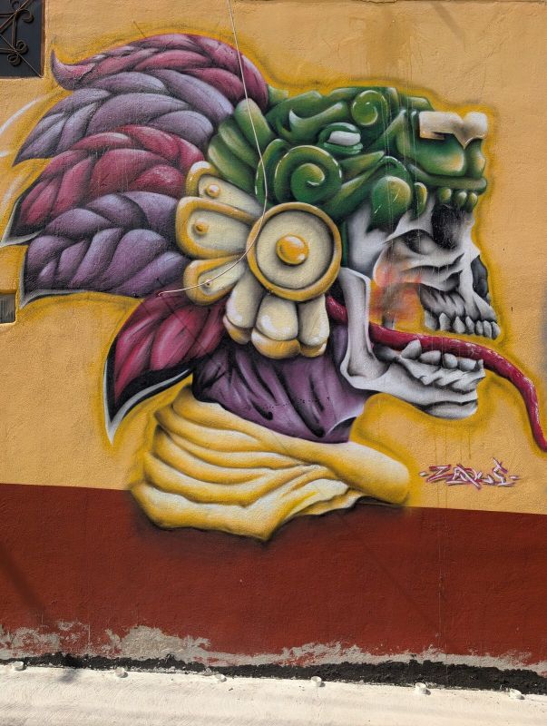 Calavera con penacho