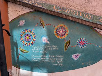 Mandala rosettes and verse