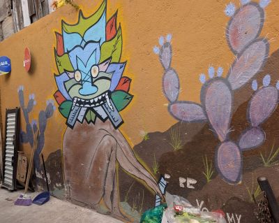Cat-spirit among nopales