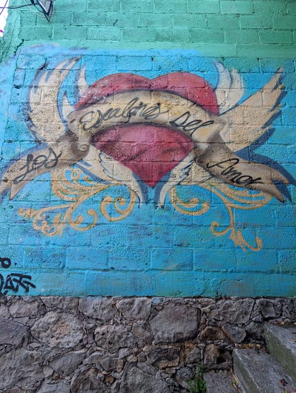 Winged heart and banner