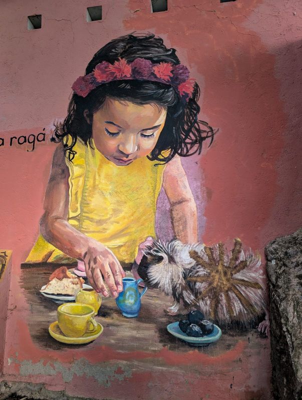 Niña en la merienda