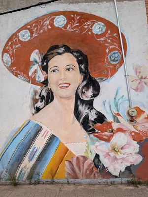 Woman in charro sombrero