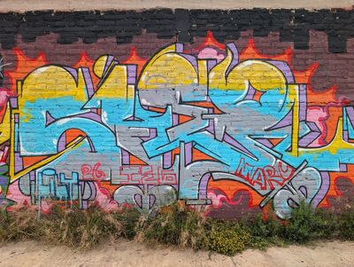 Grafiti wildstyle con destellos