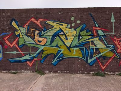 Grafiti wildstyle verde