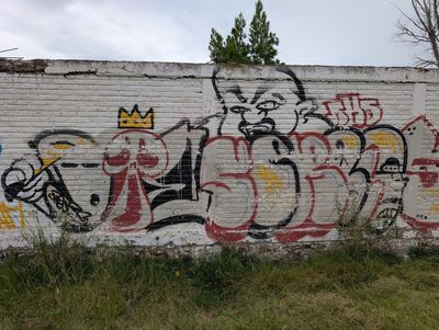 Crown and throw-up letters