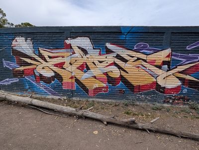 Cream and crimson wildstyle