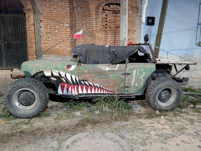 Shark-mouth rat rod