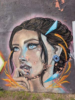 Woman biting her finger
